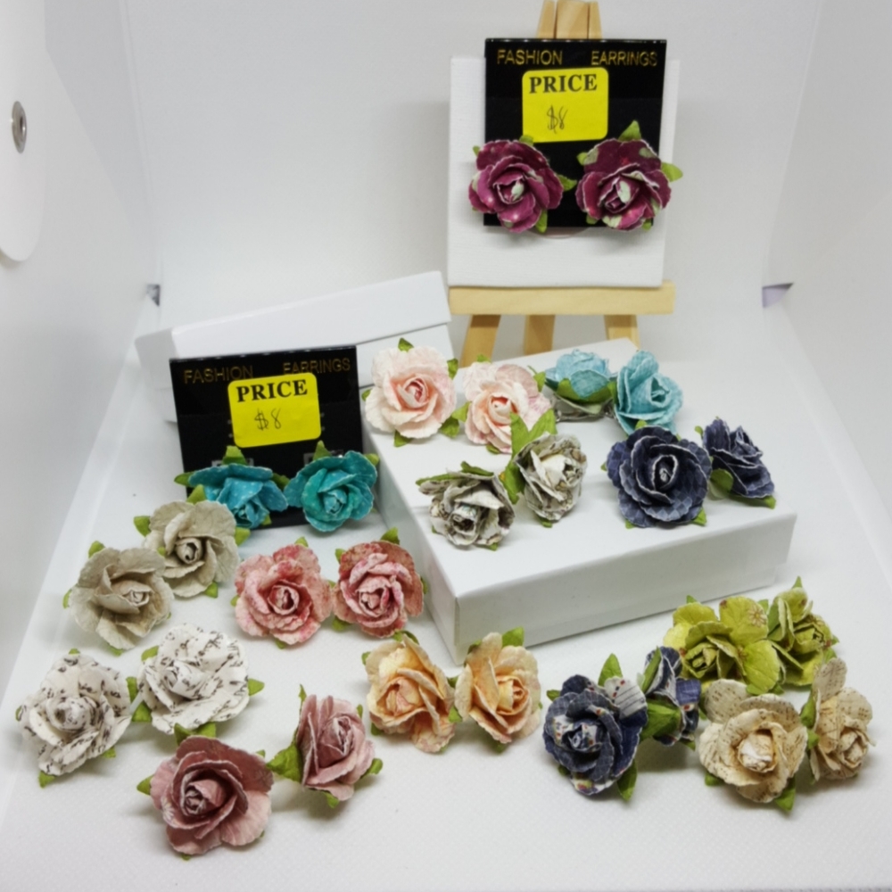 Sold Out-NWT- Rose Inspired Earrings